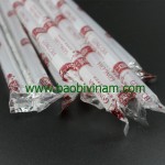 Ống hút bọc màng BOPP in logo